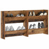 VidaXL zapatero 2 piezas madera vieja 60 x 18 x 60 cm madera procesada