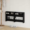 Vidaxx zapatero 2 piezas roble negro 60 x 18 x 60 cm madera contrachapada