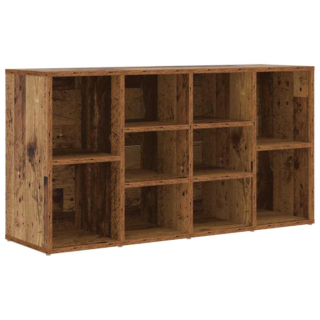 Vidaxl panca per scarpe con ripiano in legno vecchio 103 x 30 x 54,5 cm legno composito