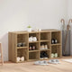 Vidaxl schoenenbank artisan eiken 103 x 30 x 54,5 cm bewerkt hout