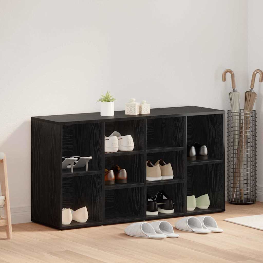 Vidaxx zapatero roble negro 103 x 30 x 54,5 cm madera contrachapada