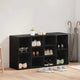 Vidaxx zapatero roble negro 103 x 30 x 54,5 cm madera contrachapada