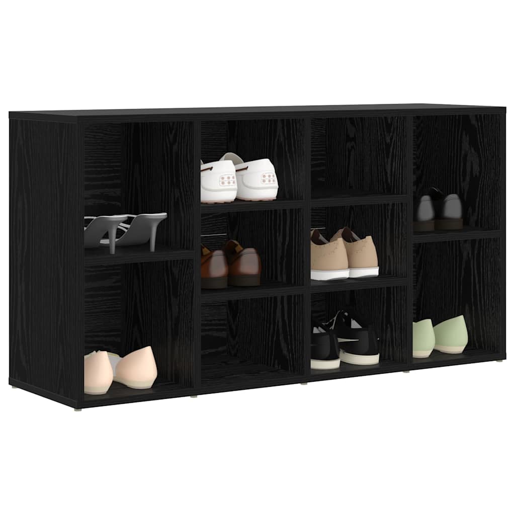 Vidaxx zapatero roble negro 103 x 30 x 54,5 cm madera contrachapada