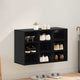 Zapatero Vidaxl roble negro 77,5 x 30 x 51 cm madera contrachapada
