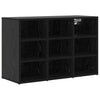 Zapatero Vidaxl roble negro 77,5 x 30 x 51 cm madera contrachapada
