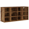 Vidaxl schoenenkast met plank oudhout 103 x 30 x 51 cm bewerkt hout