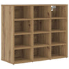 Vidaxl schoenenkast artisan eiken 77,5 x 30 x 67 cm bewerkt hout