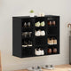 Vidaxxl zapatero roble negro 77,5 x 30 x 67 cm madera contrachapada