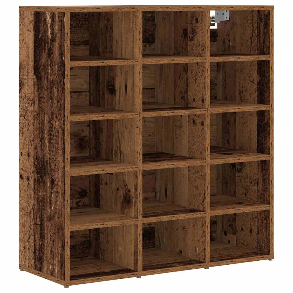 Vidaxx scarpiera con ripiano in legno vecchio 77,5 x 30 x 83,5 cm legno composito