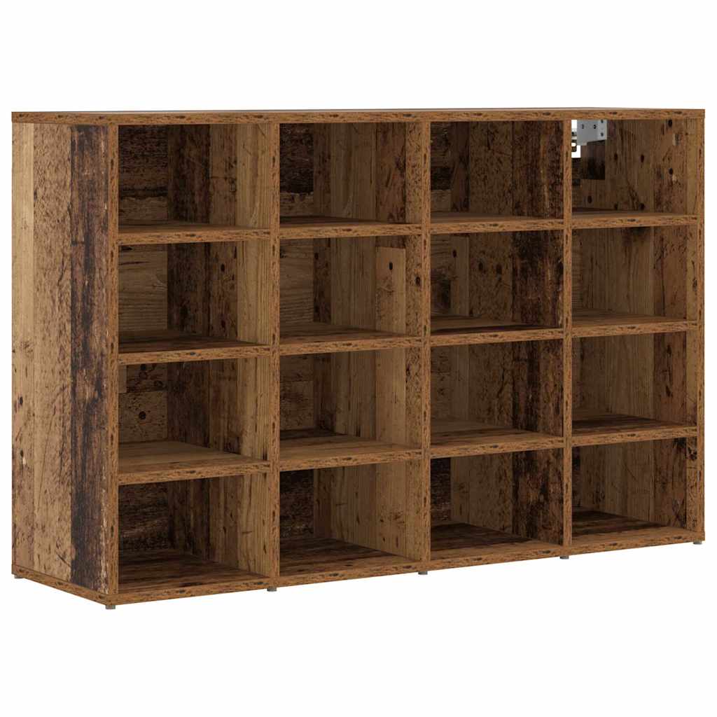 Vidaxxl zapatero con estante madera vieja 103 x 30 x 67 cm madera contrachapada