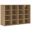 Vidaxl schoenenkast artisan eiken 103 x 30 x 67 cm bewerkt hout