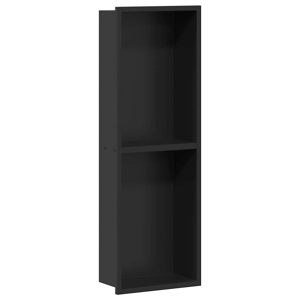 Vidaxx nicho de ducha negro 60 x 20 x 9,5 cm acero inoxidable