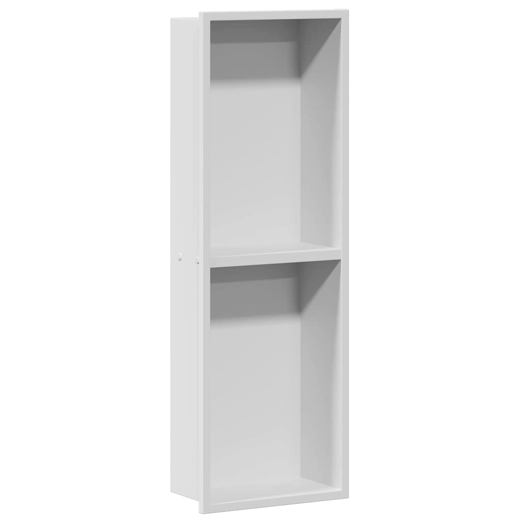 Nicchia doccia VidaXL bianca 60 x 20 x 9,5 cm in acciaio inossidabile