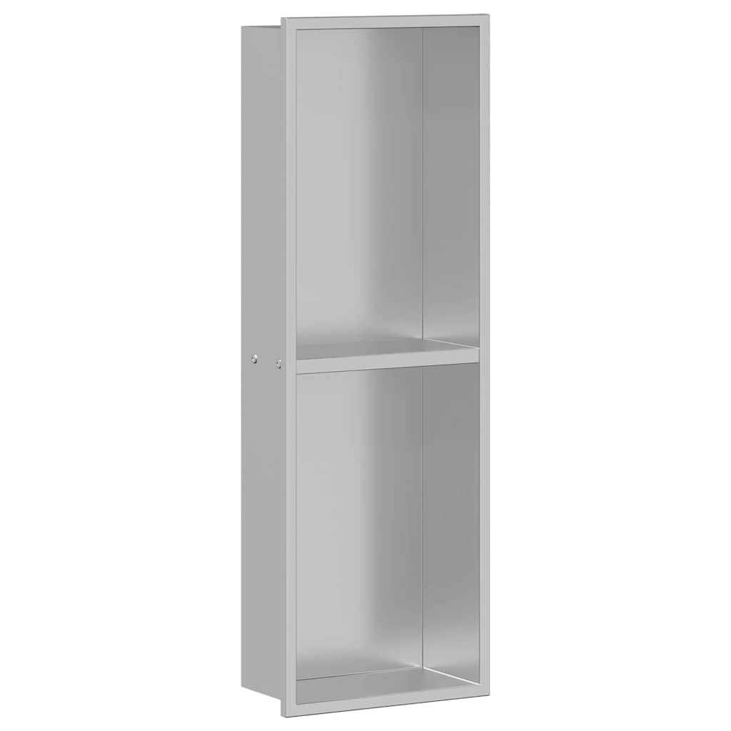 Nicho de ducha VidaXL plateado 60 x 20 x 9,5 cm acero inoxidable