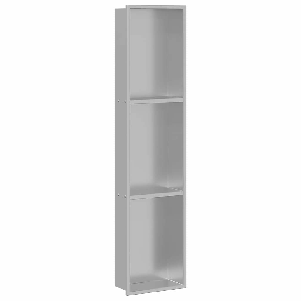 Nicho de ducha VidaXL plateado 90 x 20 x 9,5 cm acero inoxidable