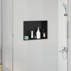 Vidaxx nicho de ducha negro 45 x 30 x 9,5 cm acero inoxidable