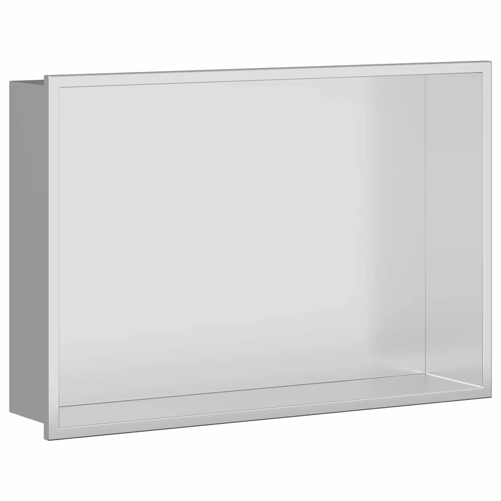 Nicho de ducha VidaXL plateado 45 x 30 x 9,5 cm acero inoxidable