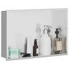 Nicho de ducha VidaXL plateado 45 x 30 x 9,5 cm acero inoxidable