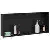 Nicho de ducha VidaXL negro 75 x 30 x 9,5 cm acero inoxidable