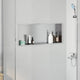 Nicho de ducha VidaXL plateado 75 x 30 x 9,5 cm acero inoxidable