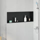 Vidaxx nicho de ducha negro 90 x 30 x 9,5 cm acero inoxidable
