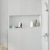 Nicho de ducha VidaXL blanco 90 x 30 x 9,5 cm acero inoxidable