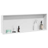 Nicho de ducha VidaXL blanco 90 x 30 x 9,5 cm acero inoxidable