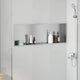 Nicho de ducha VidaXL plateado 90 x 30 x 9,5 cm acero inoxidable