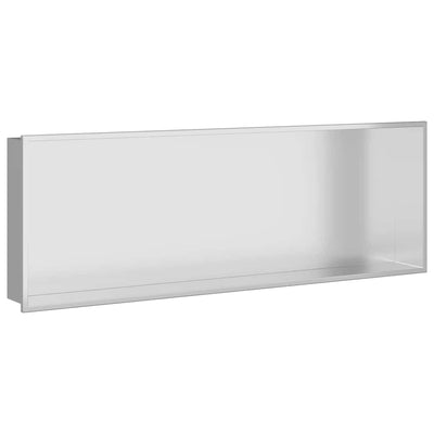 Nicho de ducha VidaXL plateado 90 x 30 x 9,5 cm acero inoxidable