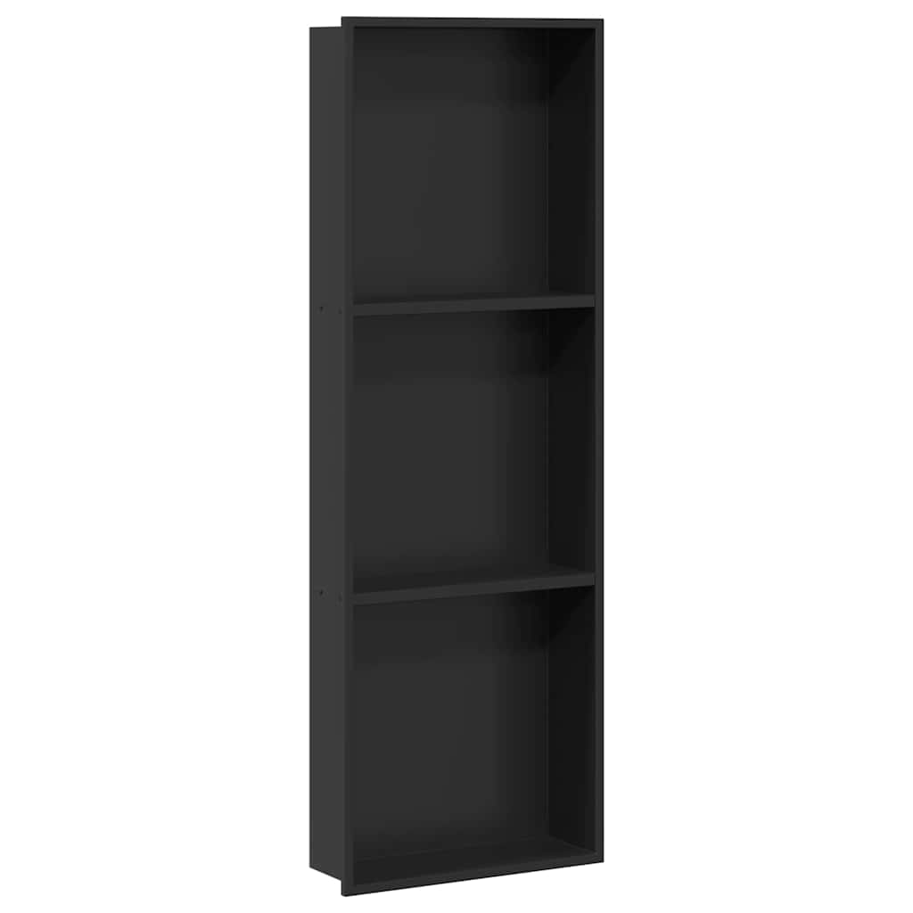Vidaxx nicho de ducha negro 90 x 30 x 9,5 cm acero inoxidable