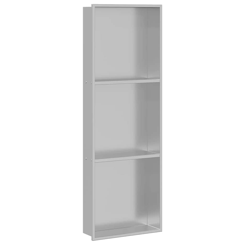 Nicho de ducha VidaXL plateado 90 x 30 x 9,5 cm acero inoxidable