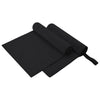 Vidaxl sporthanddoeken 2 pcs zwart 100 x 50 cm polyester en polyamide