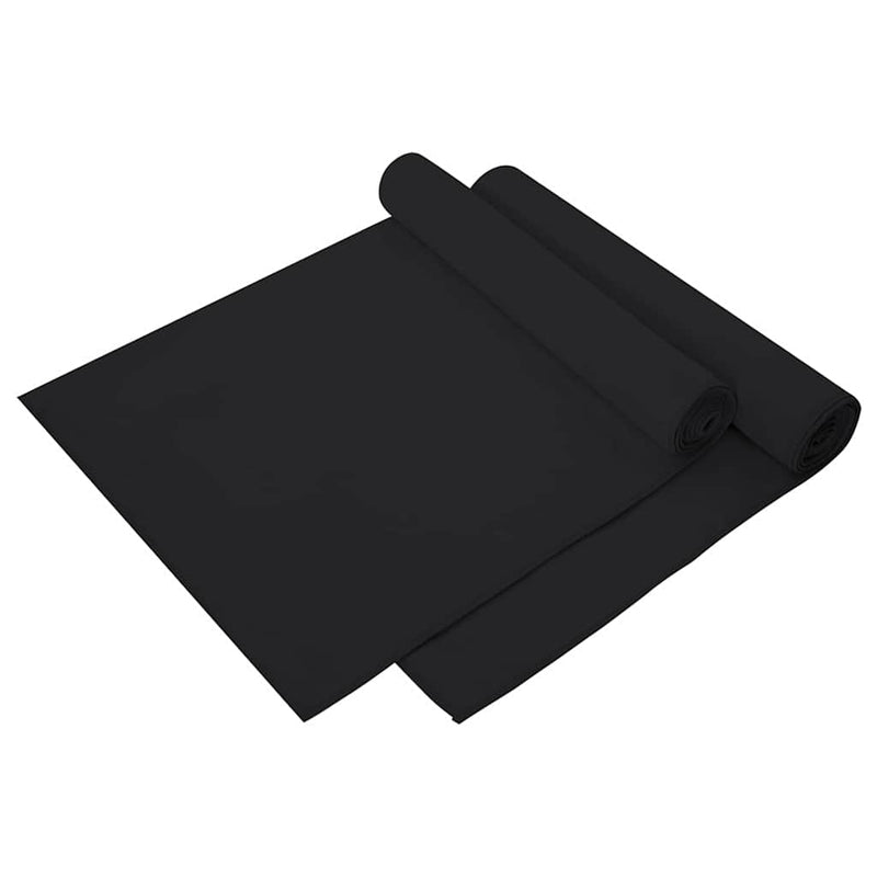 Vidaxl sporthanddoeken 2 pcs zwart 140 x 70 cm polyester en polyamide