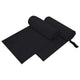 Vidaxl sporthanddoeken 2 pcs zwart 200 x 100 cm polyester en polyamide