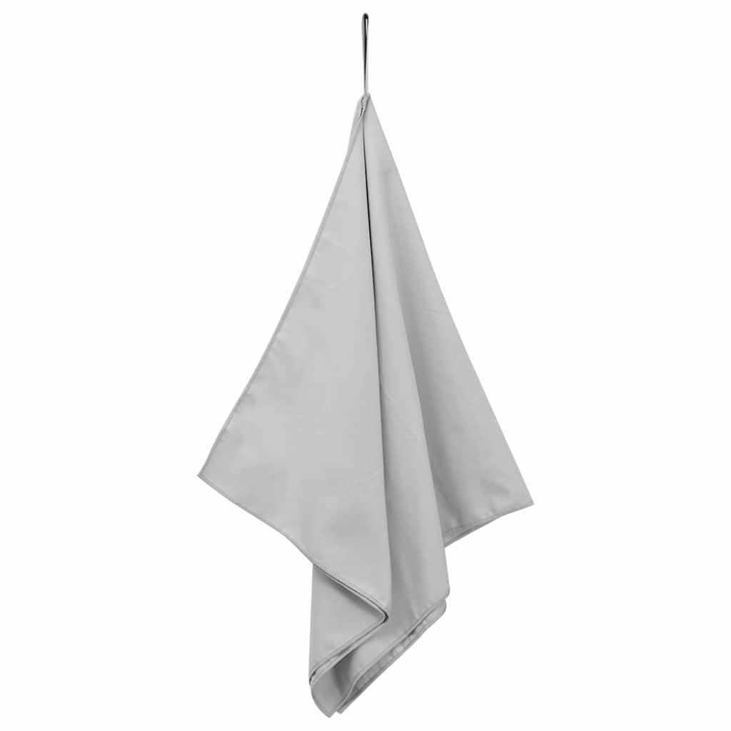 Vidaxl sporthanddoeken 2 pcs grijs 100 x 50 cm polyester en polyamide