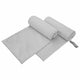 Vidaxl sporthanddoeken 2 pcs grijs 200 x 100 cm polyester en polyamide