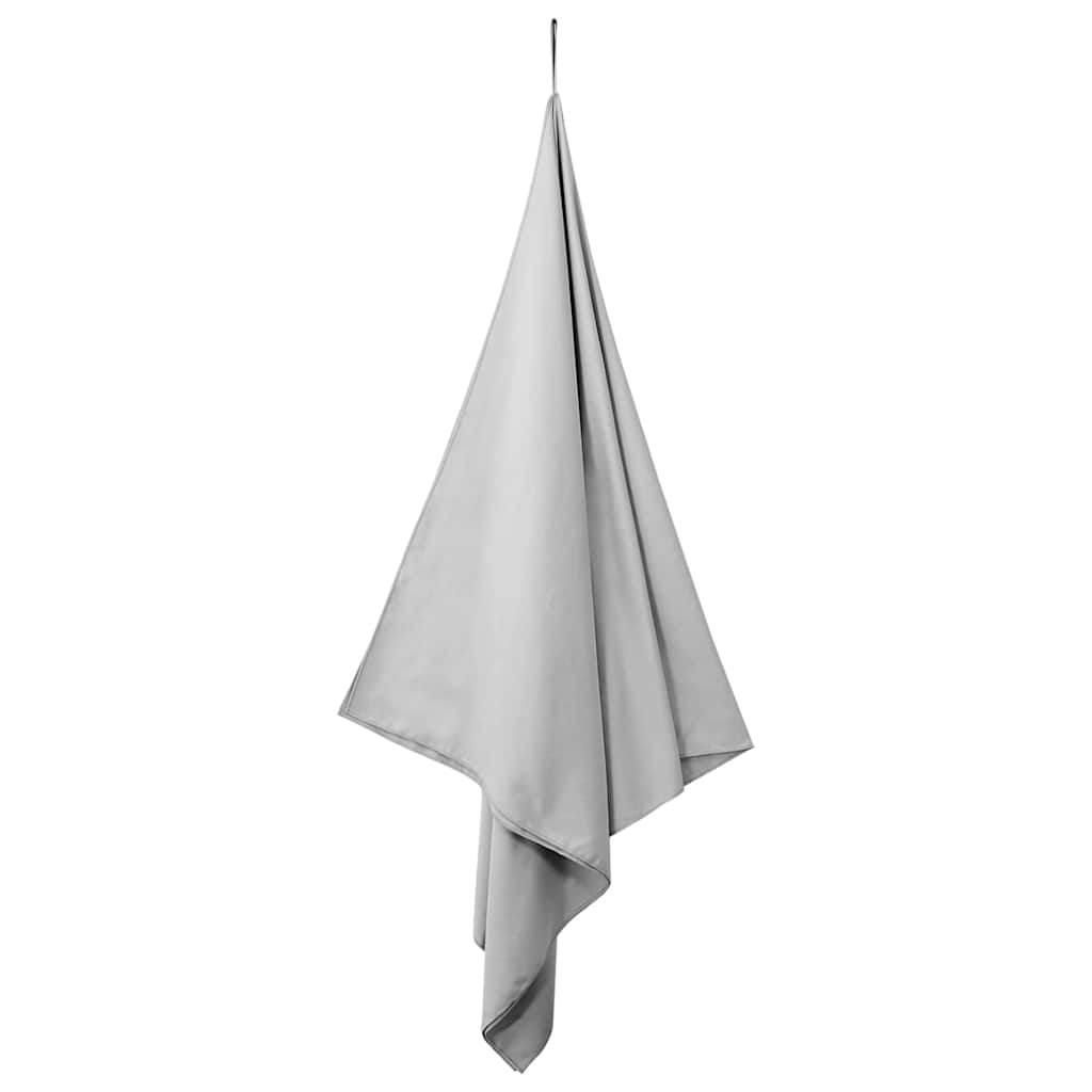 Vidaxl sporthanddoeken 2 pcs grijs 200 x 100 cm polyester en polyamide