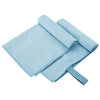 Vidaxl sporthanddoeken 2 pcs blauw 50 x 30 cm polyester en polyamide