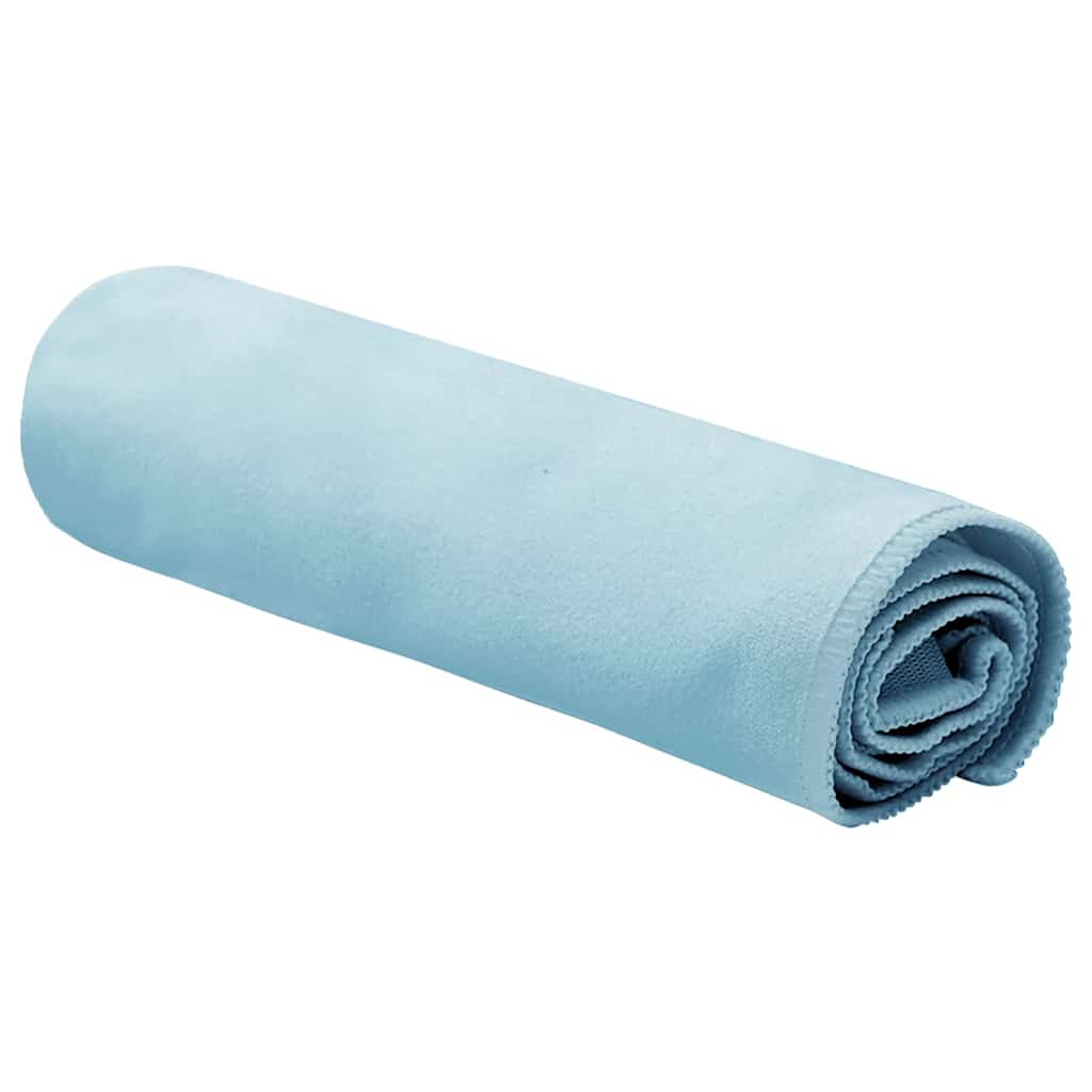 Vidaxl sporthanddoeken 2 pcs blauw 50 x 30 cm polyester en polyamide