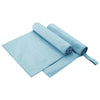 Vidaxl sporthanddoeken 2 pcs blauw 100 x 50 cm polyester en polyamide