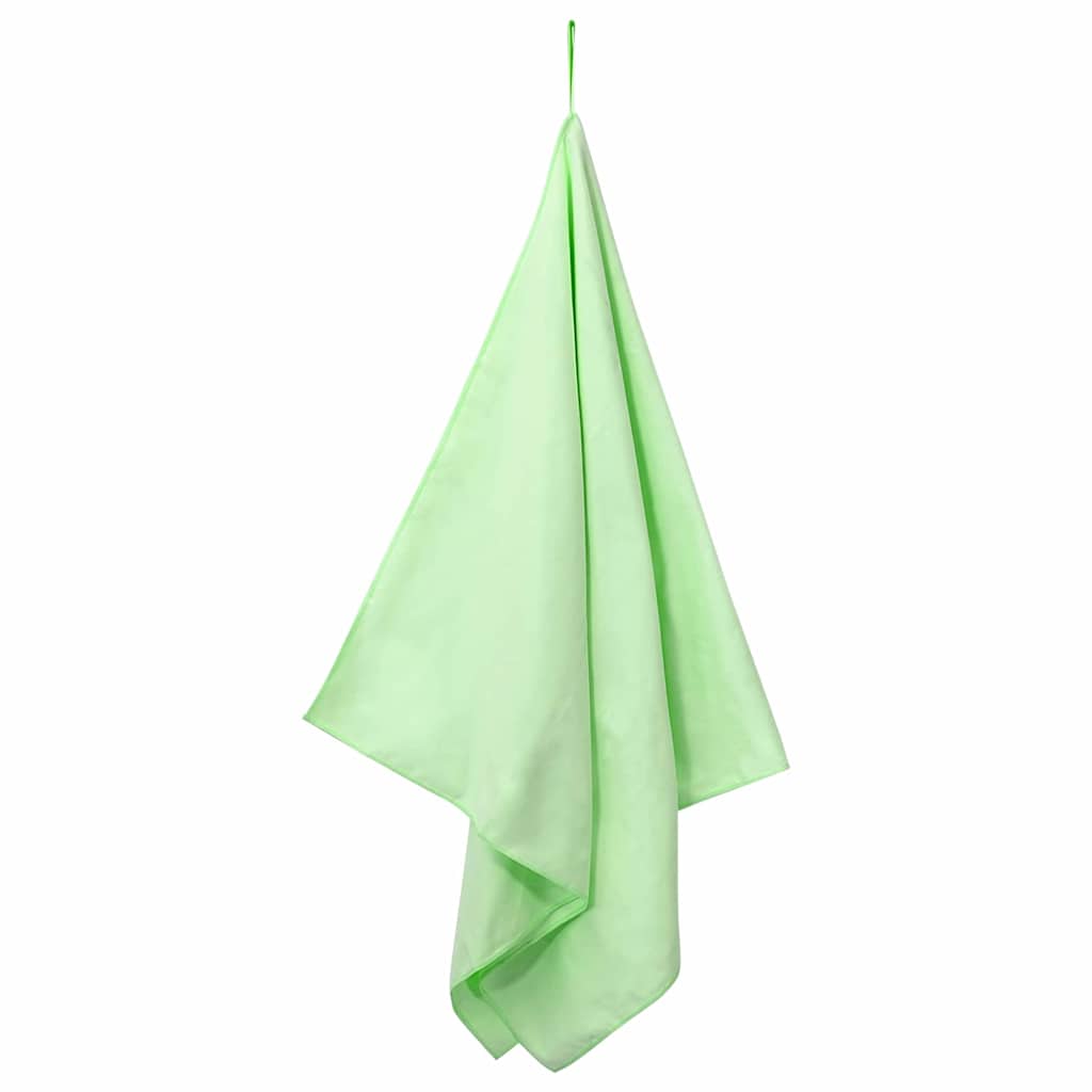 Vidaxl sporthanddoeken 2 pcs groen 140 x 70 cm polyester en polyamide