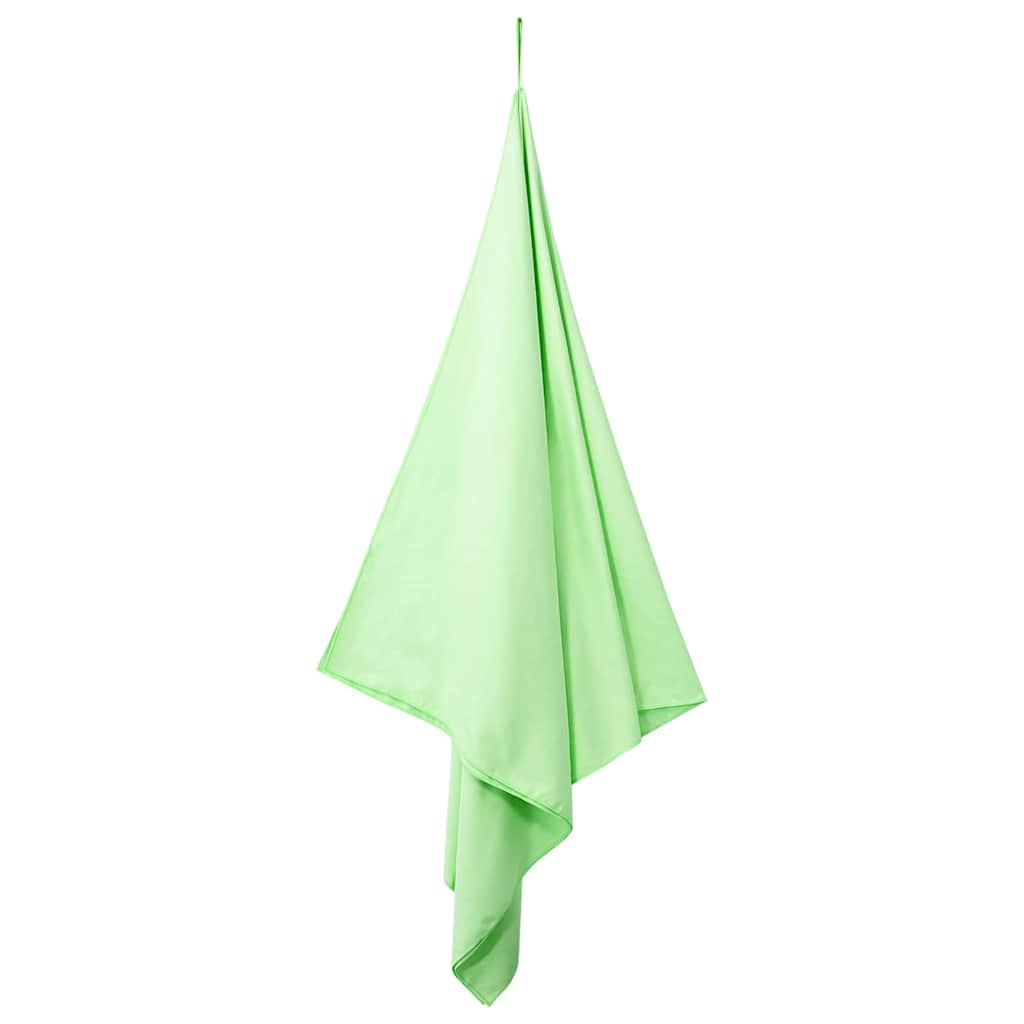 Vidaxl sporthanddoeken 2 pcs groen 200 x 100 cm polyester en polyamide