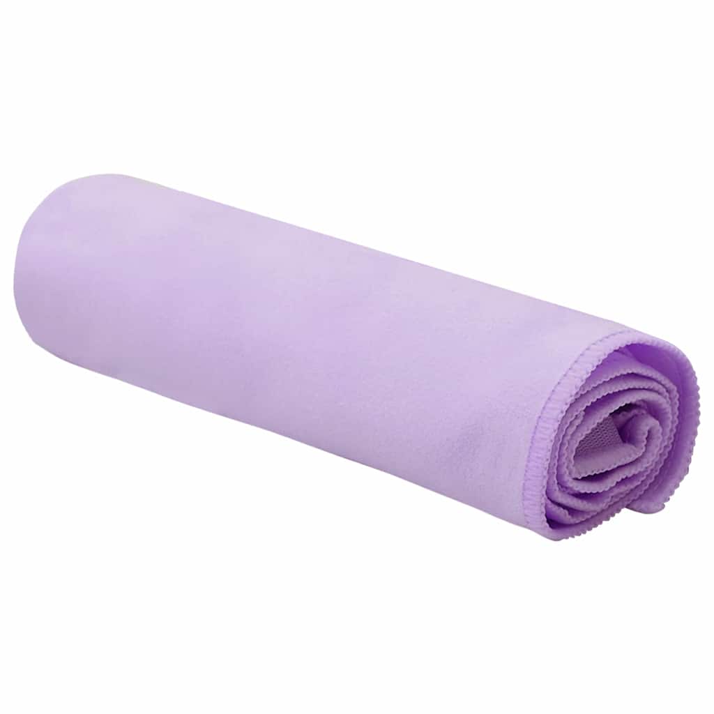 Asciugamani sportivi Vidaxx 2 pezzi viola 50 x 30 cm poliestere e poliammide