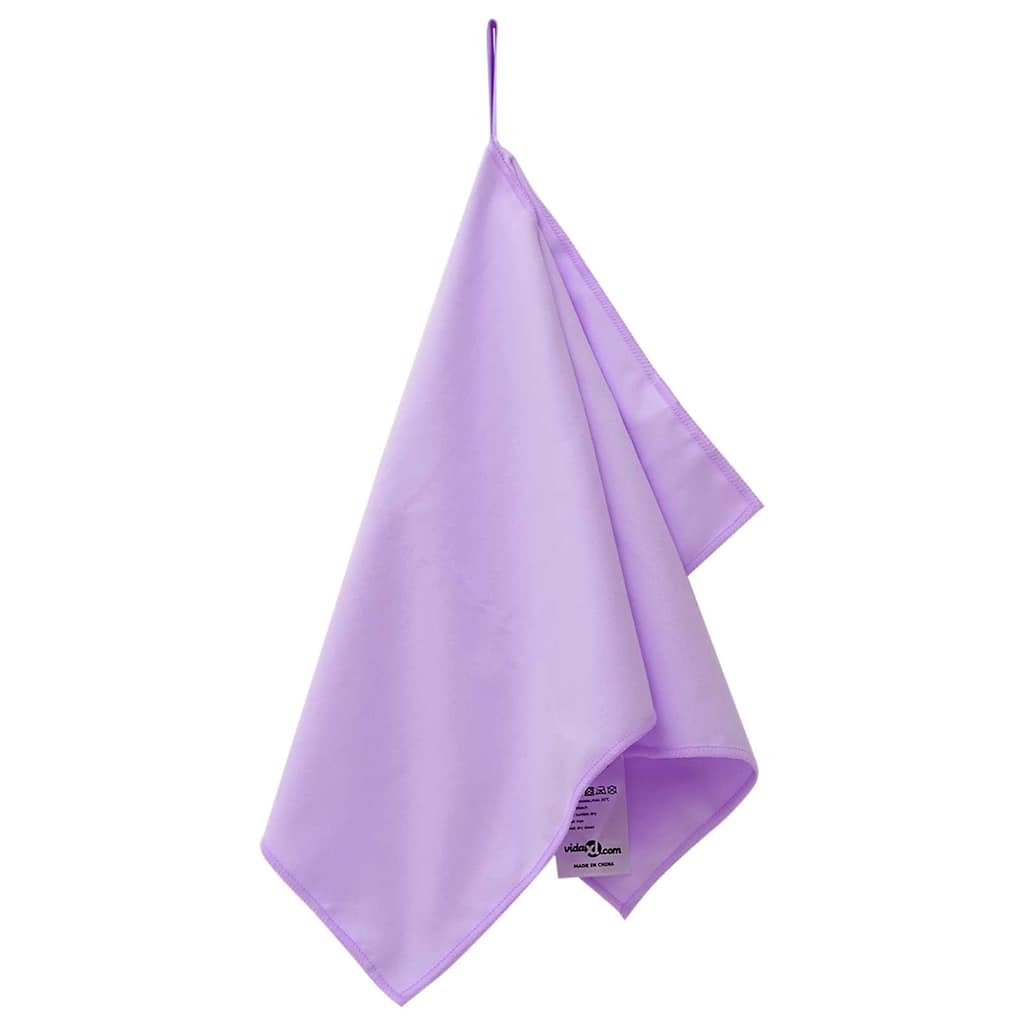 Asciugamani sportivi Vidaxx 2 pezzi viola 50 x 30 cm poliestere e poliammide