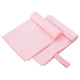 Vidaxl sporthanddoeken 2 pcs roze 50 x 30 cm polyester en polyamide
