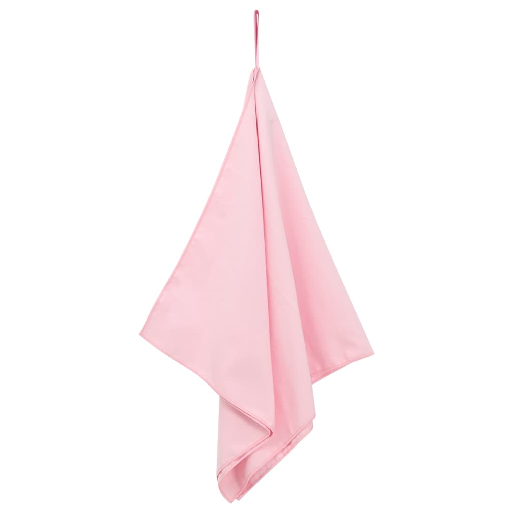 Vidaxl sporthanddoeken 2 pcs roze 100 x 50 cm polyester en polyamide