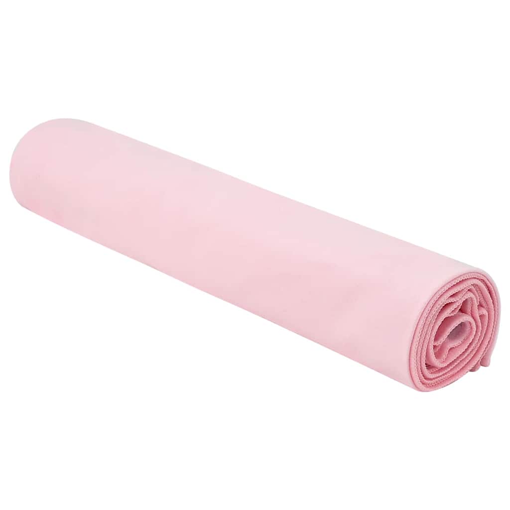 Vidaxl sporthanddoeken 2 pcs roze 140 x 70 cm polyester en polyamide