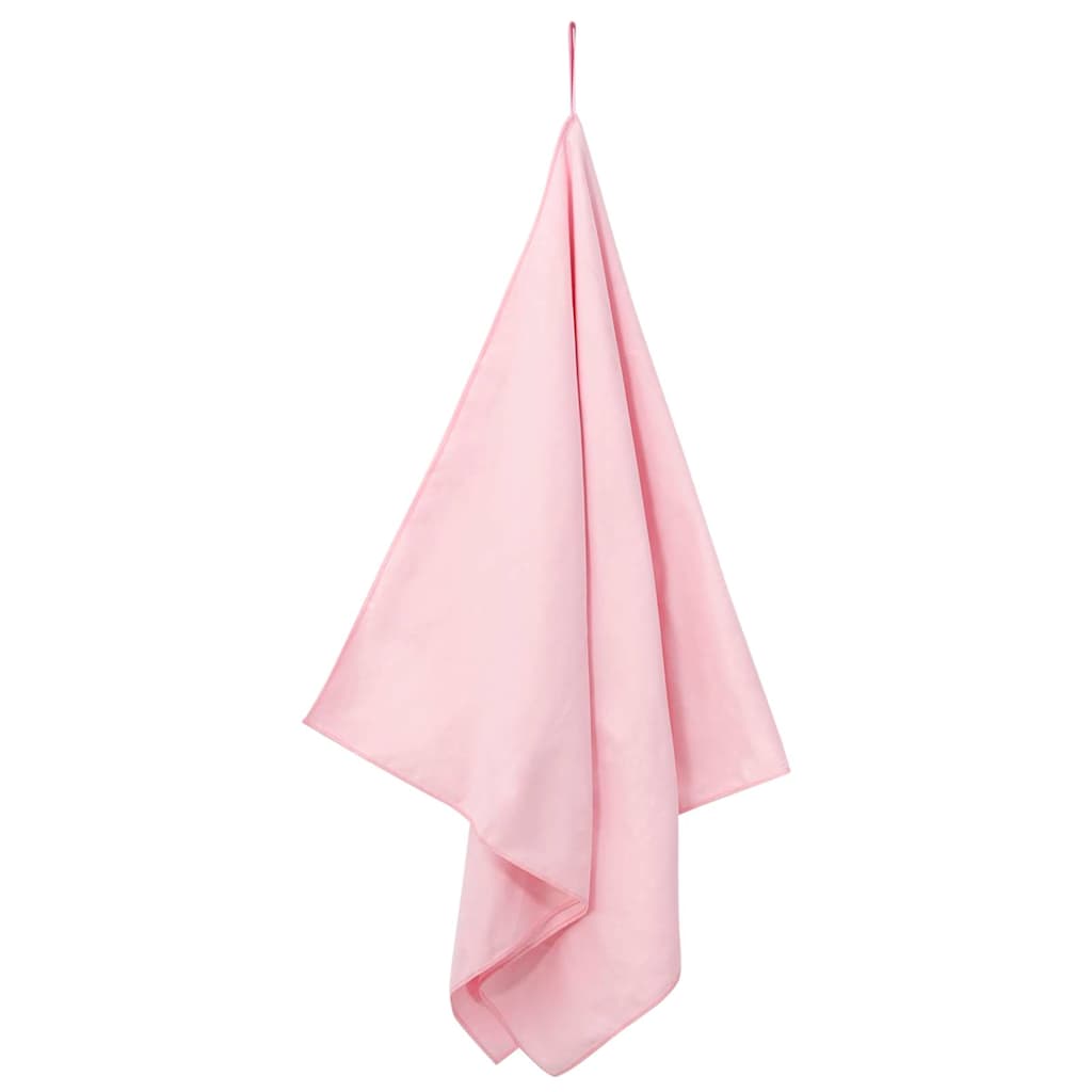 Vidaxl sporthanddoeken 2 pcs roze 140 x 70 cm polyester en polyamide