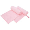 Vidaxl sporthanddoeken 2 pcs roze 200 x 100 cm polyester en polyamide