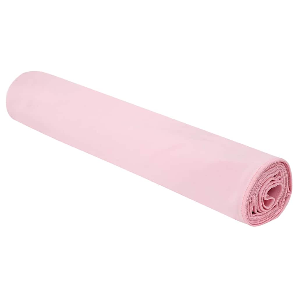 Vidaxl sporthanddoeken 2 pcs roze 200 x 100 cm polyester en polyamide